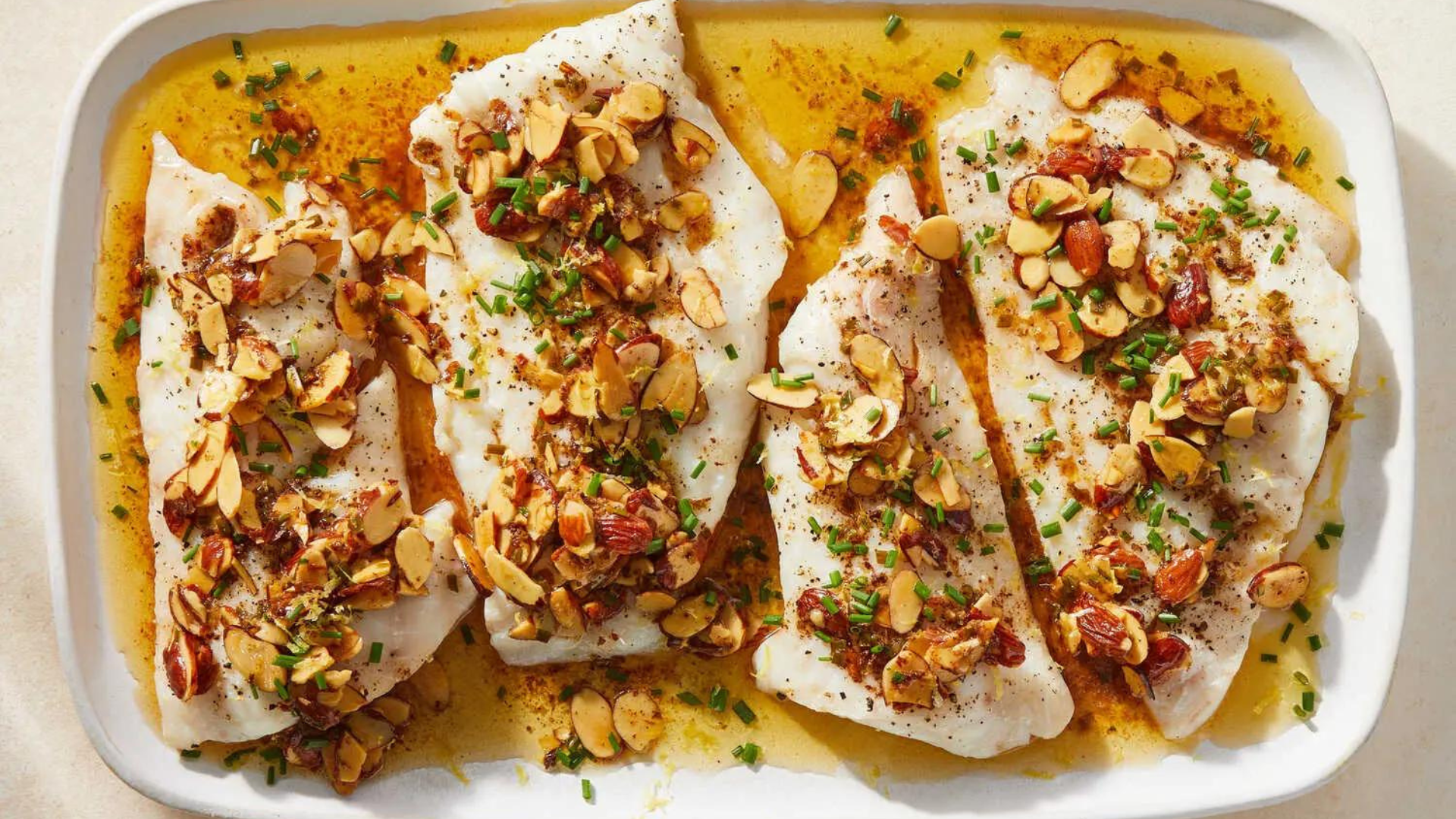 Drew Barrymore’s Nutty Fish Recipe