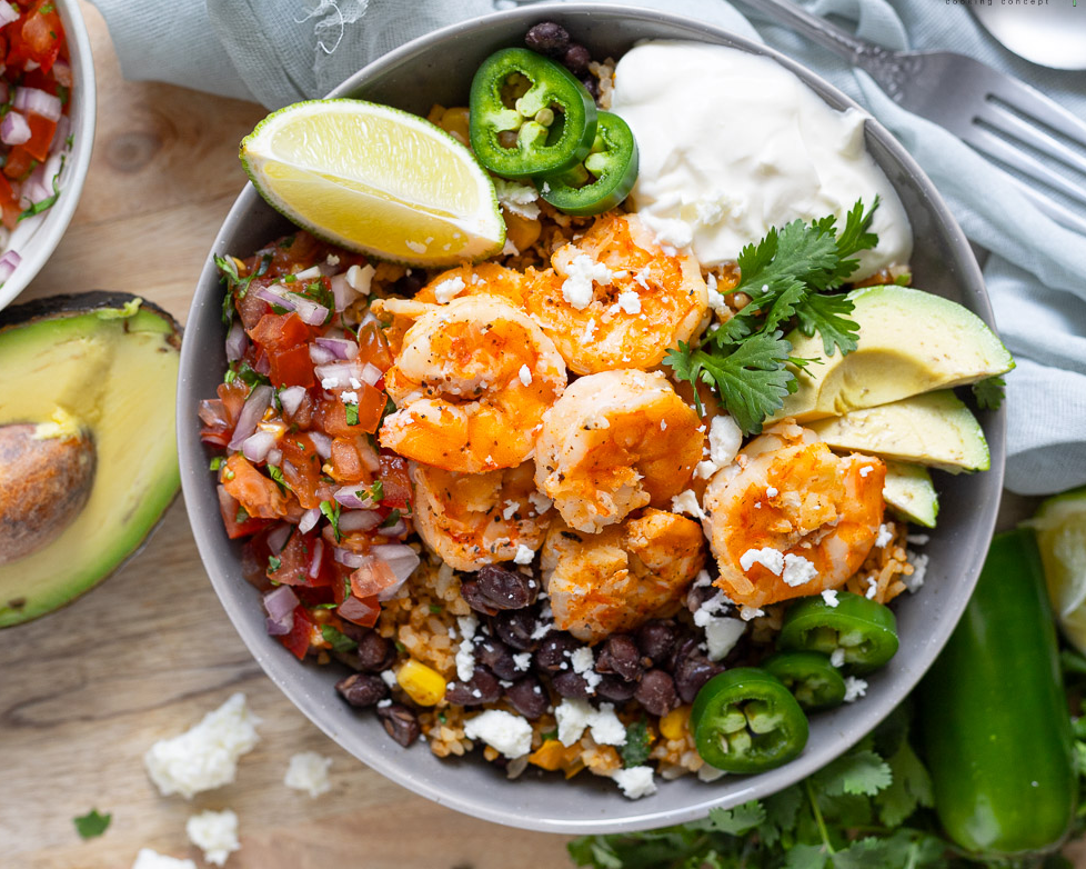 Mexican Shrimp Bowl