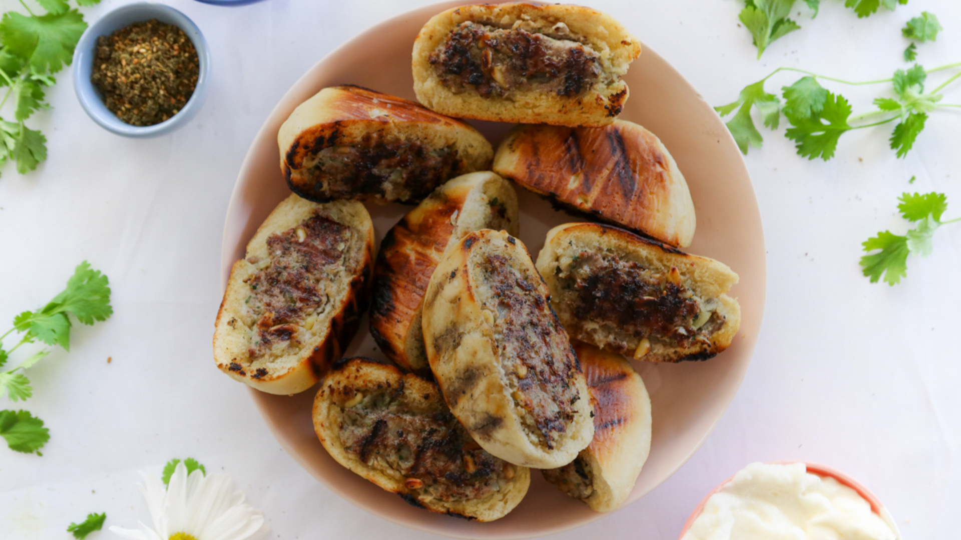 Arayes Lebanese Meat Pie