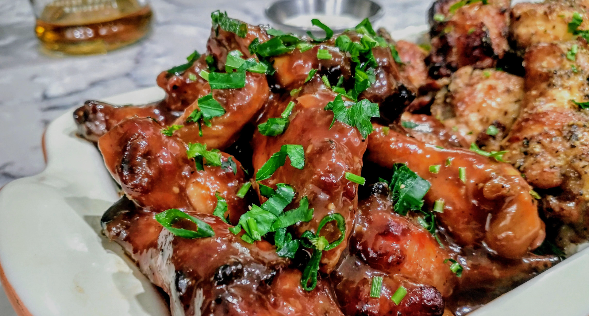 Bourbon Garlic Wings
