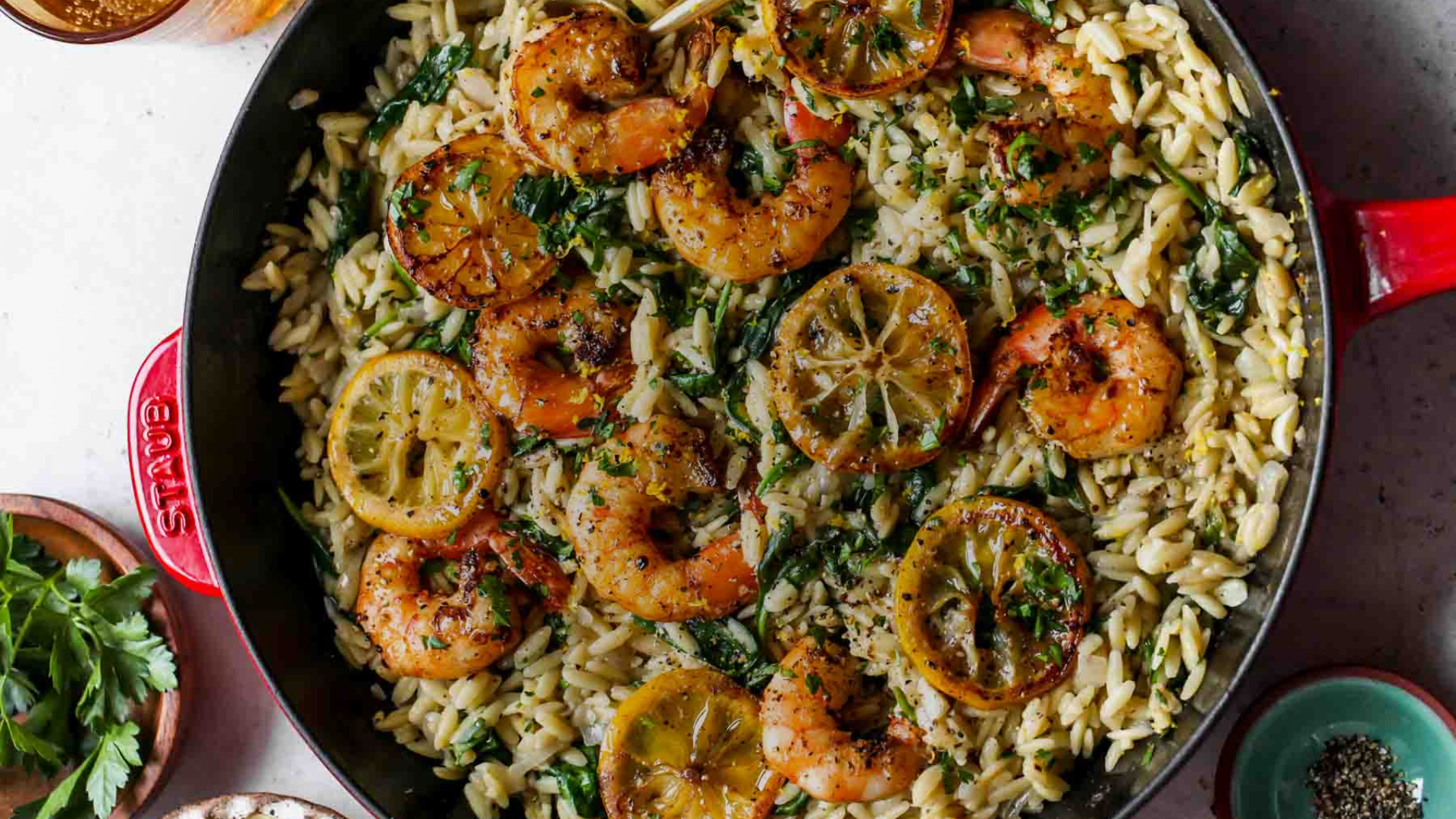 One-Pan Shrimp And Lemon Orzo