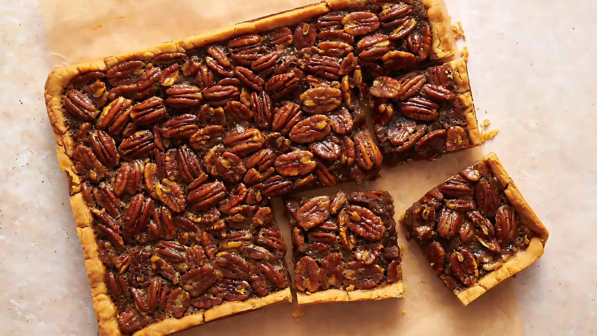 GOOEY Healthier Pecan Pie Bars