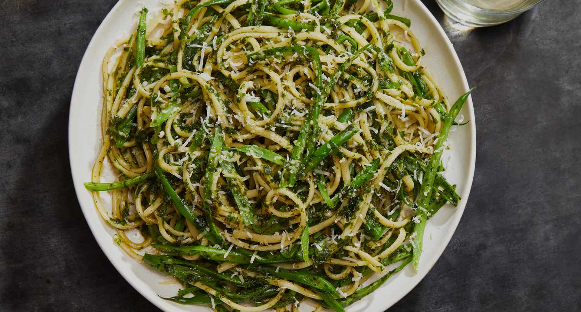 Creamy Green Linguine