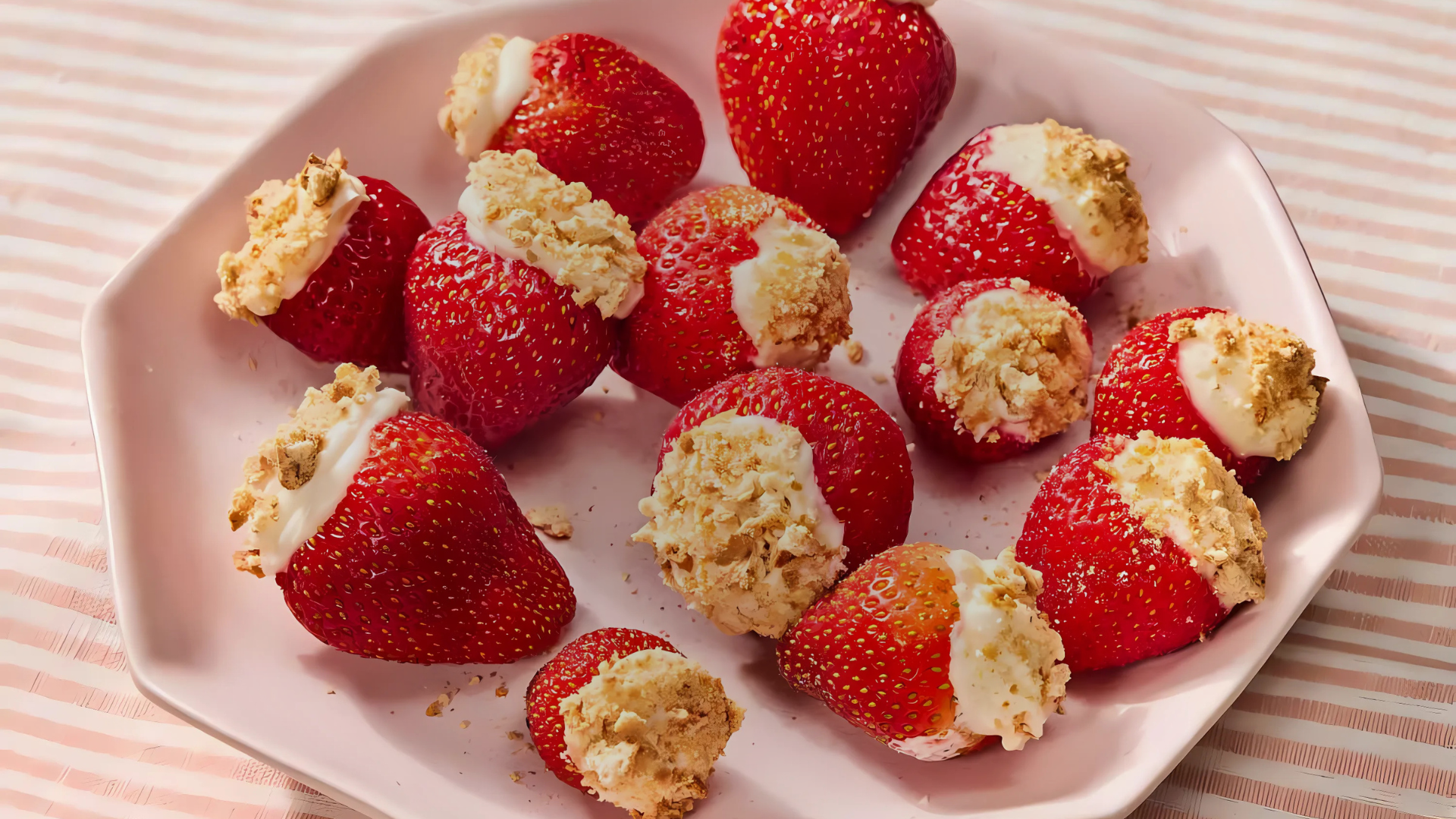 White Chocolate Cheesecake Strawberries