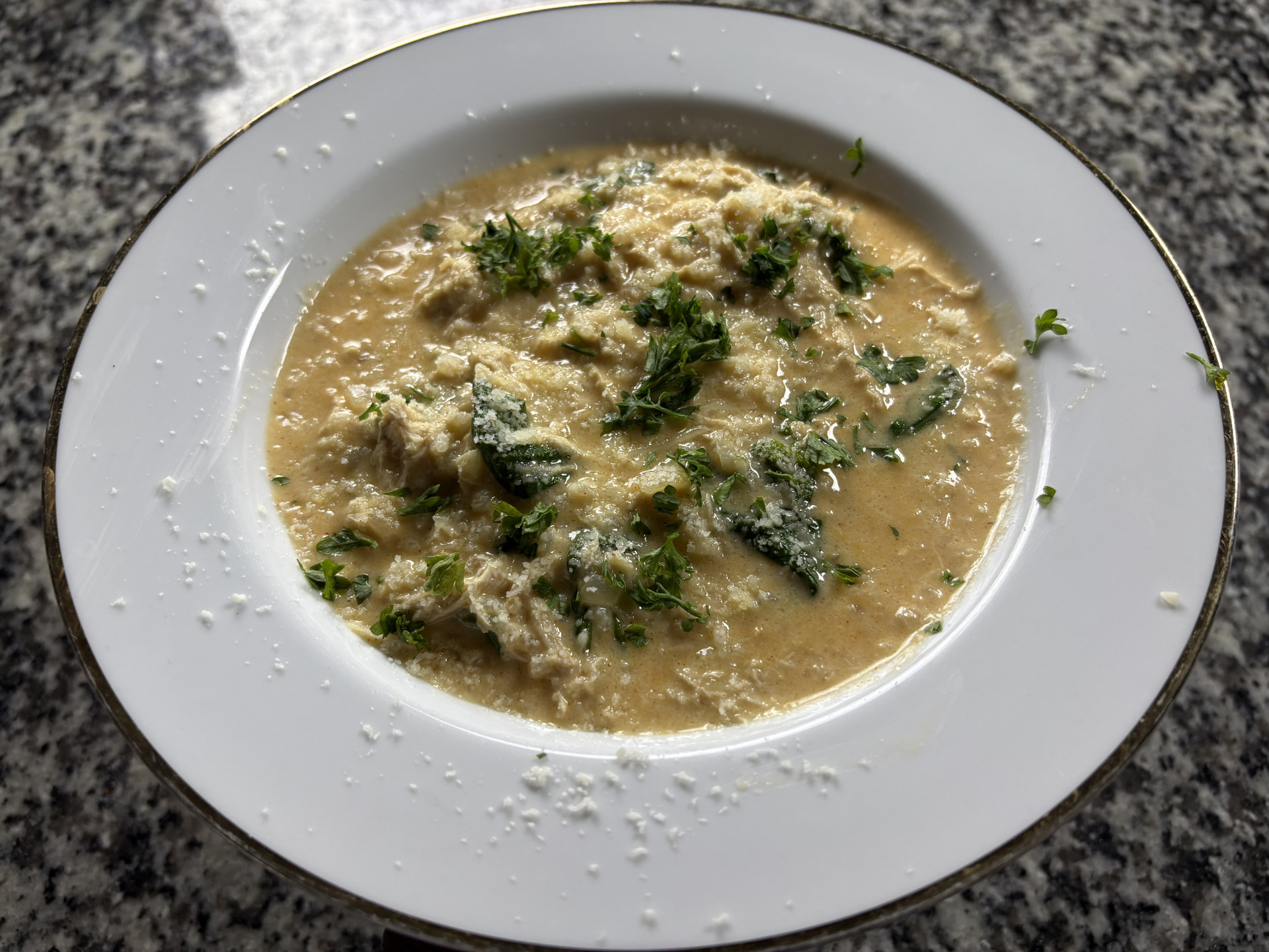 Garlic Parmesan Soup