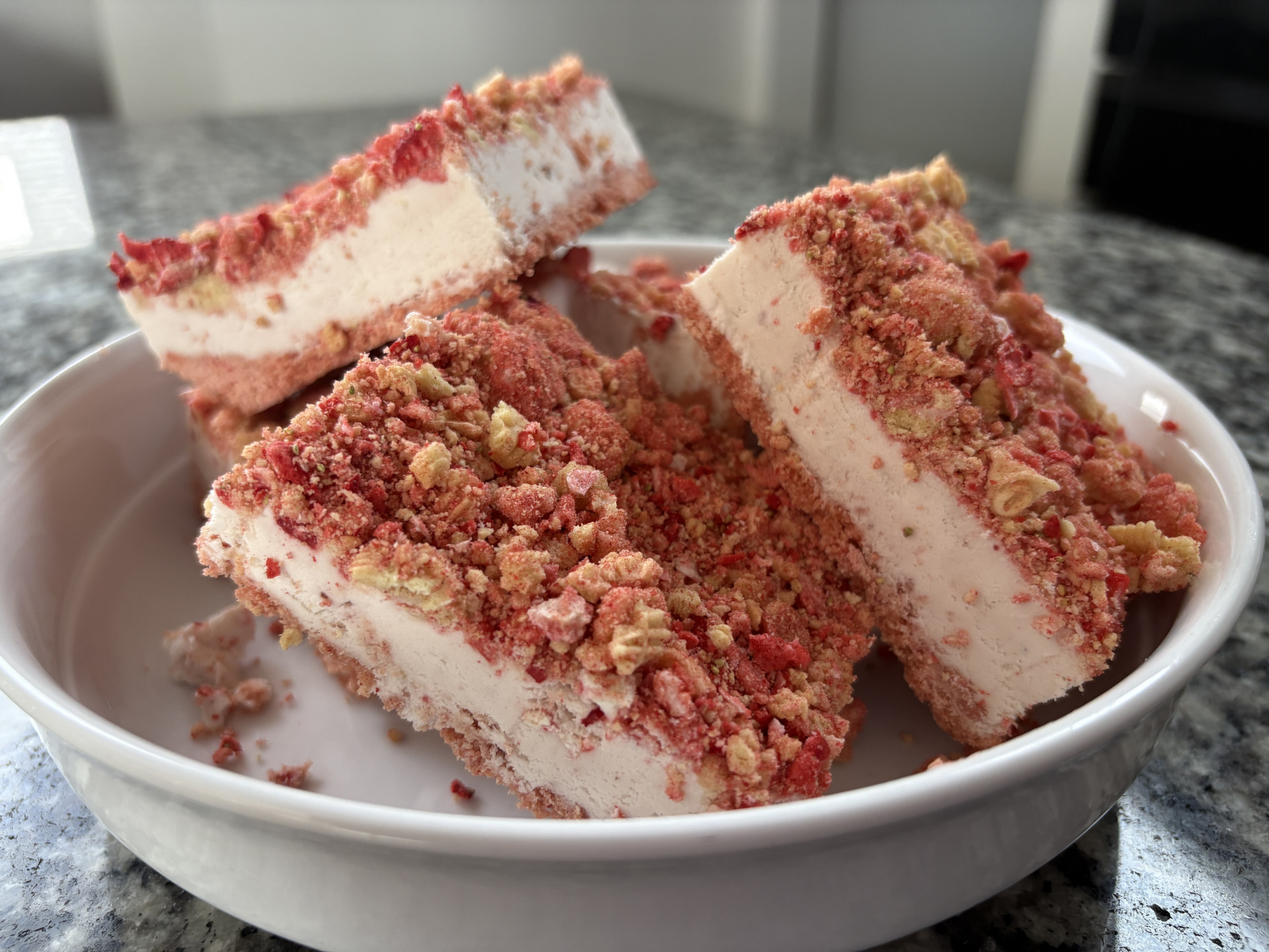 Ice Cream Strawberry Bars