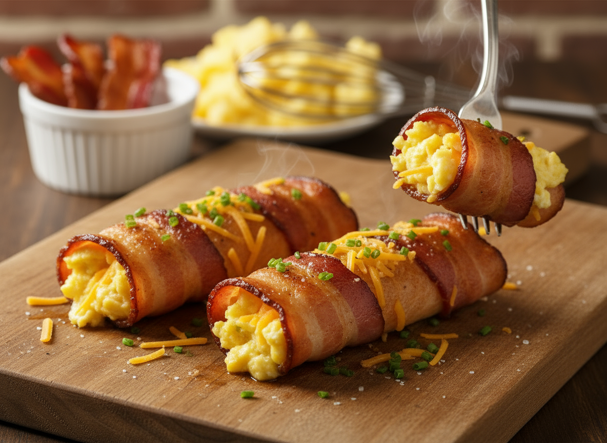 Bacon and Egg Cheese Roll-Ups