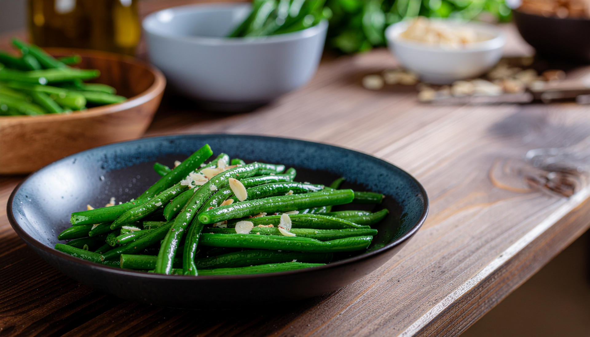 Buttery Green Beans with Almonds