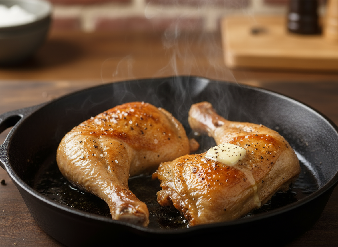 Crispy Skin Chicken Leg Quarters