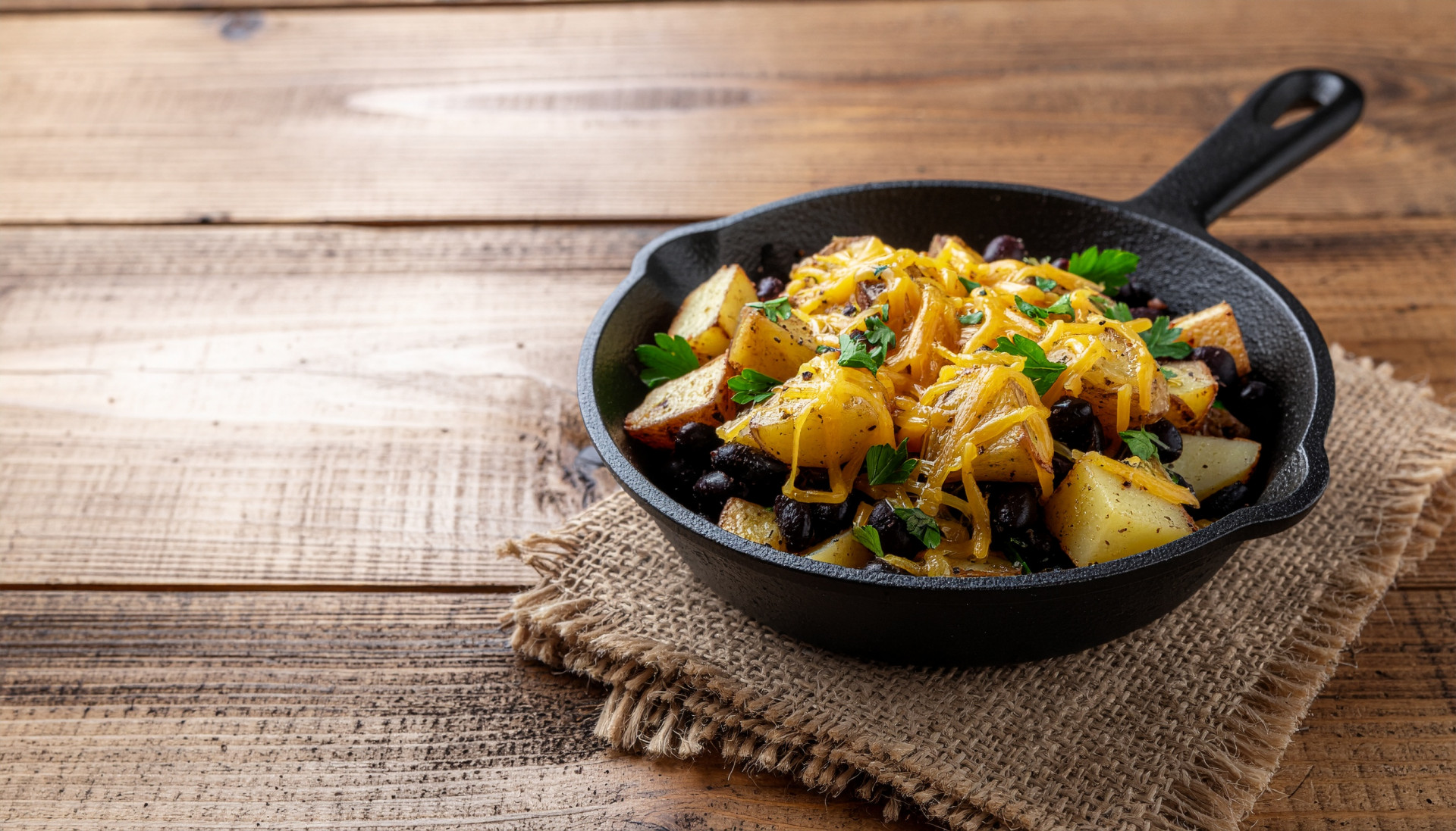 Crispy Potato & Bean Hash