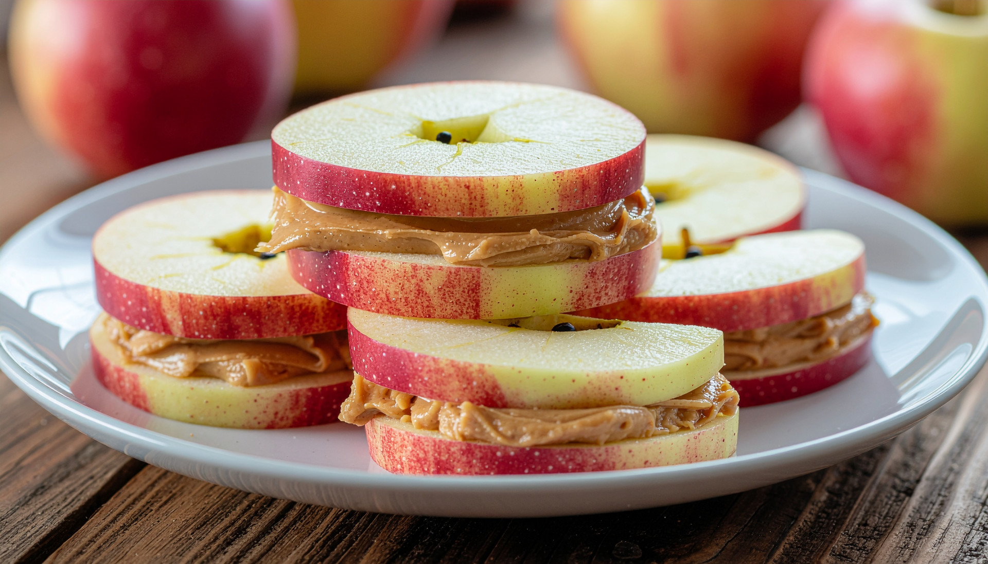 Inside-Out PB&Apple Sandwich
