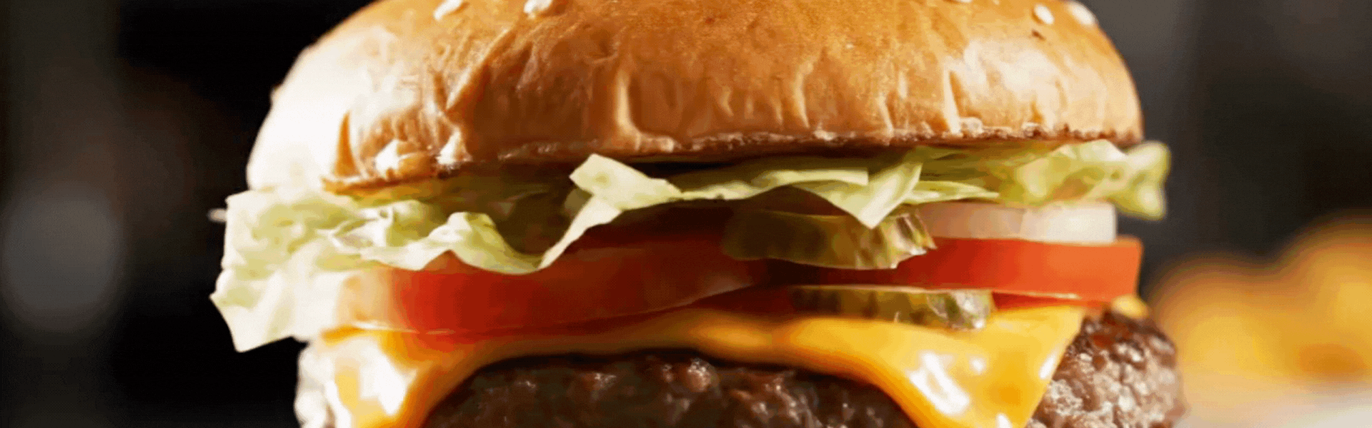 Animated GIF showing Homemade Whopper-Style Burger being prepared