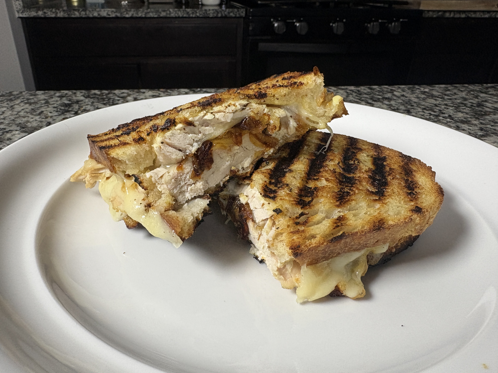 Bougie on a Budget Rotisserie Chicken & Gruyere Sandwich