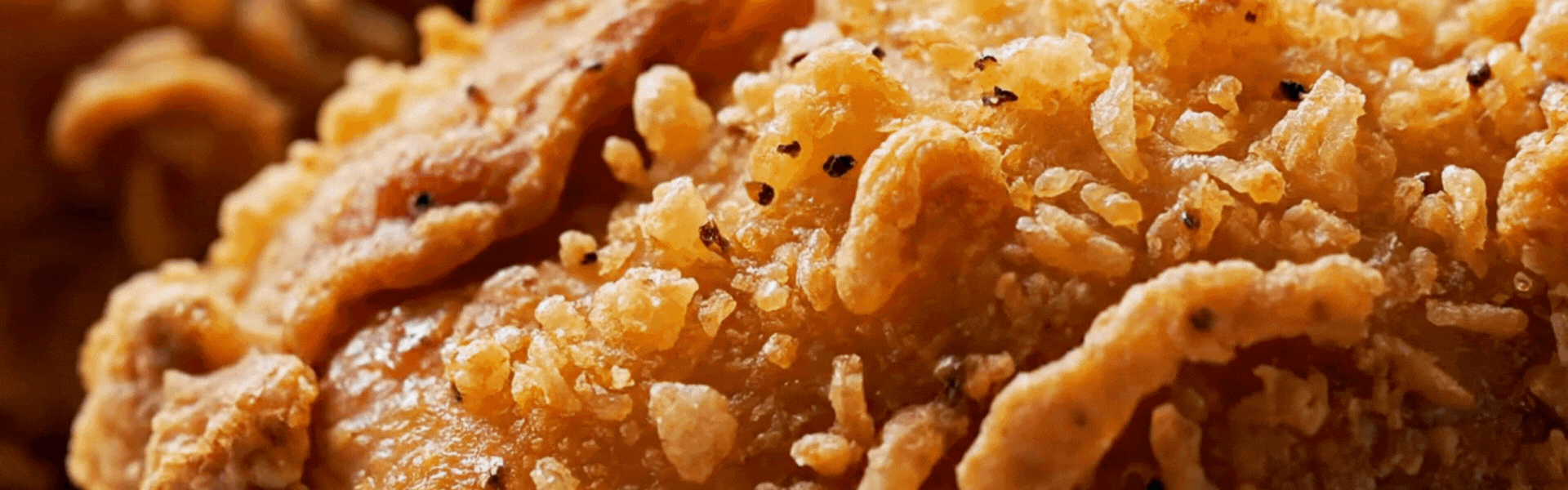 Animated GIF showing Homemade KFC-Style Fried Chicken being prepared