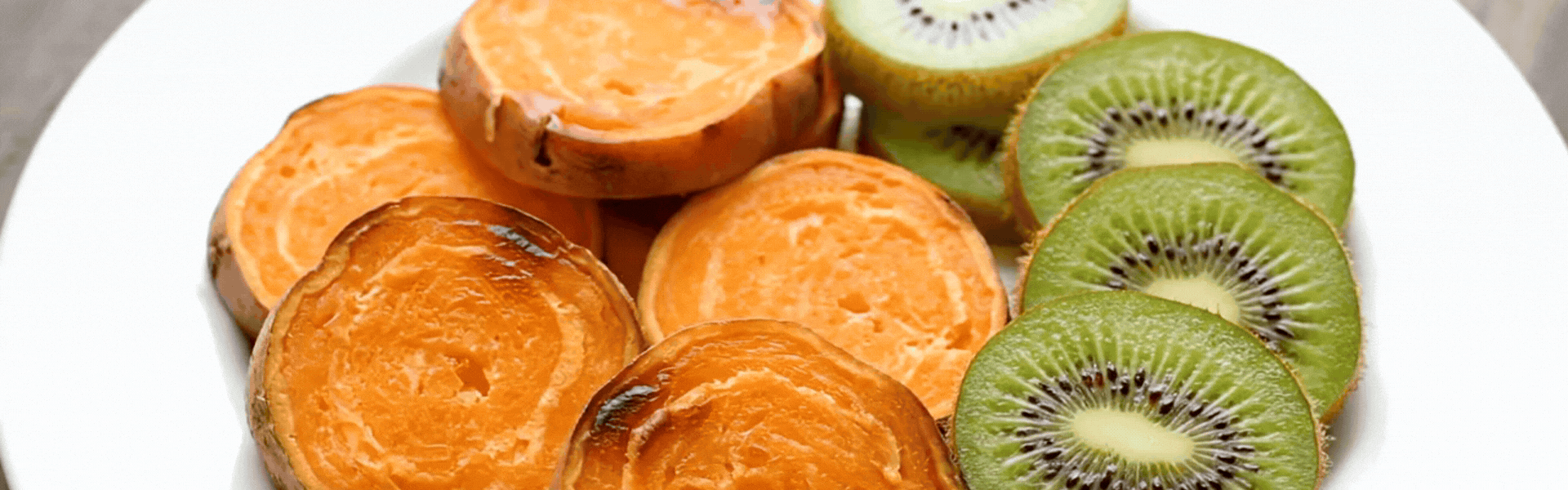 Animated GIF of finished Sweet Potato and Kiwi