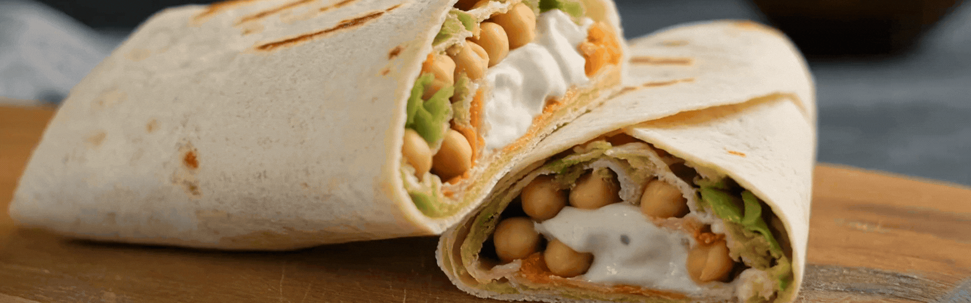 Crunchy Ranch Chickpea Wrap rotating