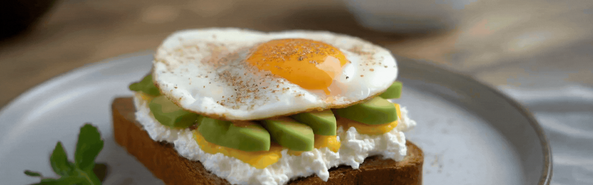 Lunch: Loaded Avocado & Cottage Cheese Toast