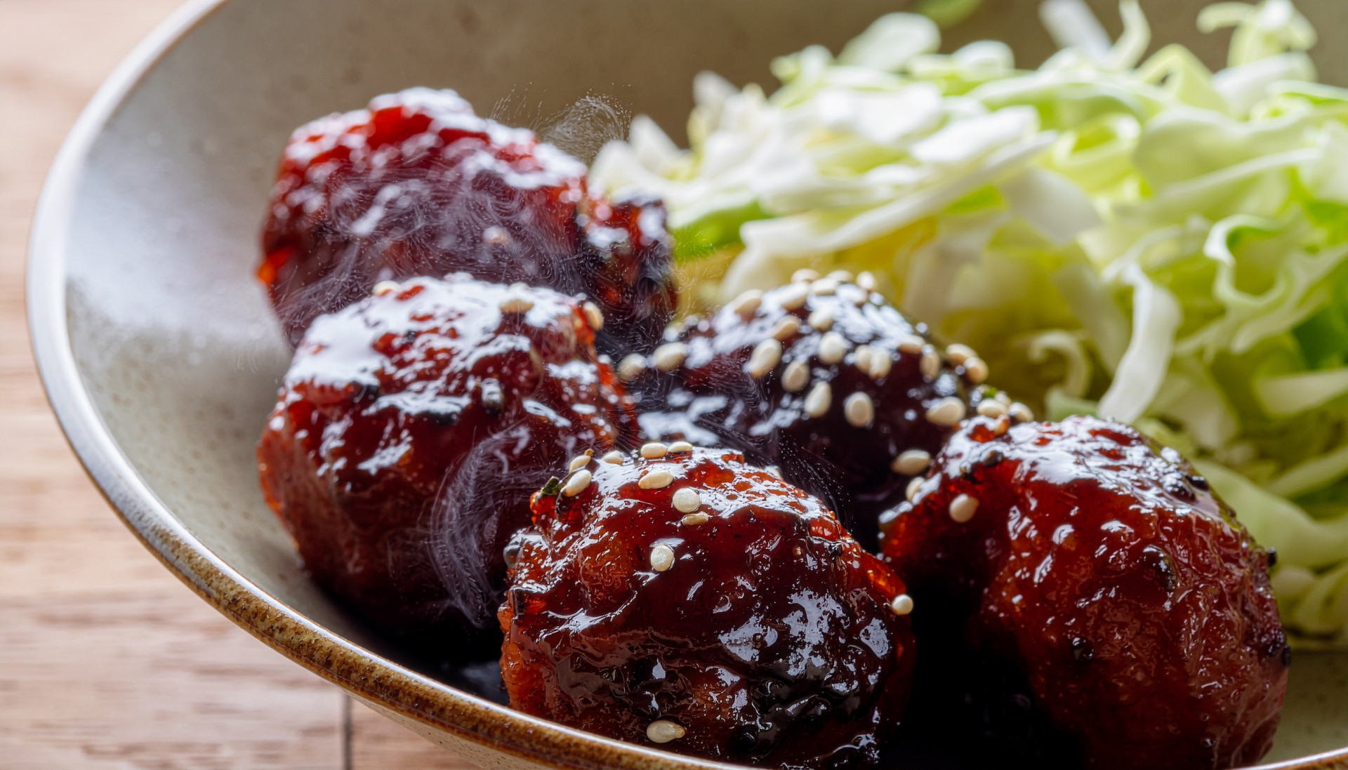 Sticky Ginger Soy Meatballs