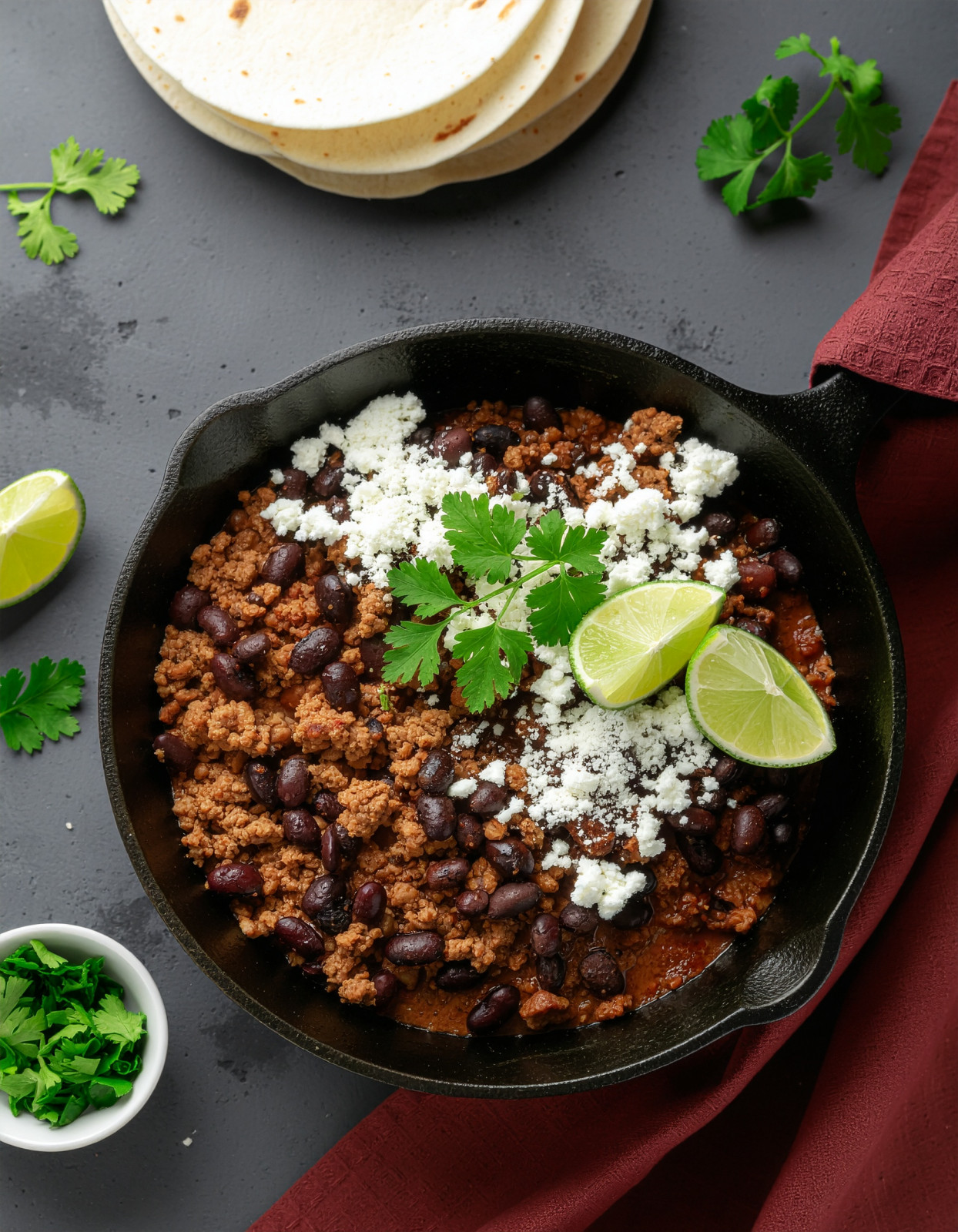 Black Bean Turkey Taco Skillet