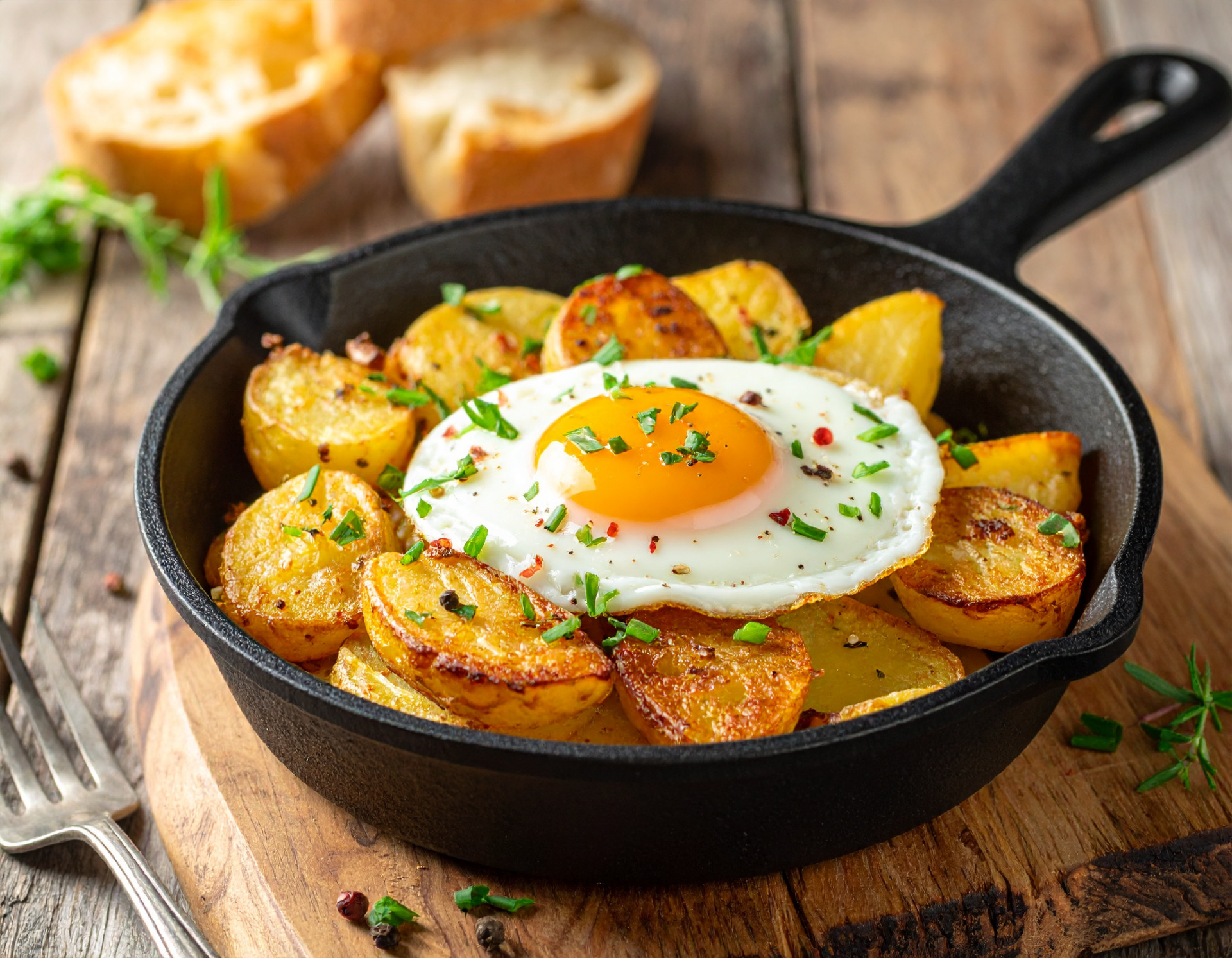 Crispy Potato & Egg Skillet