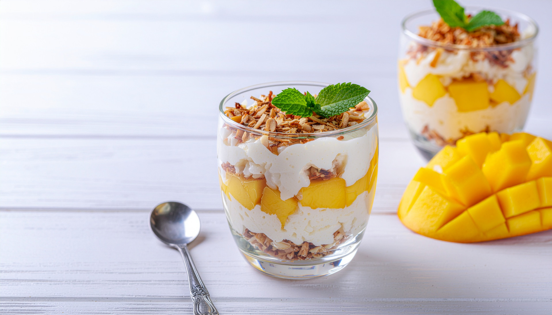 Thai Mango Sticky Rice Dessert Parfait