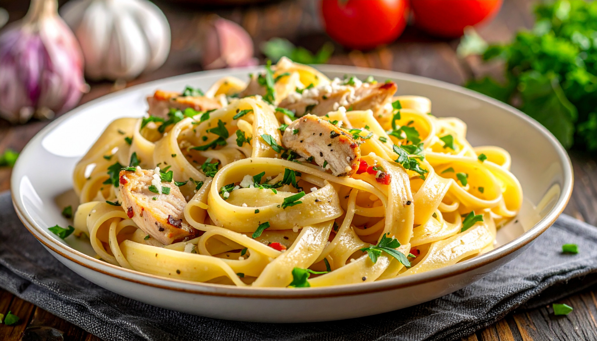 Garlic Chicken Pasta