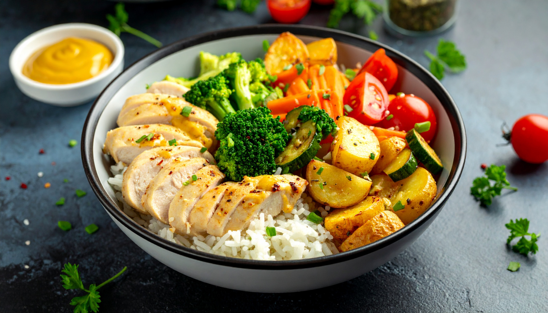 Leftover Chicken Bowl