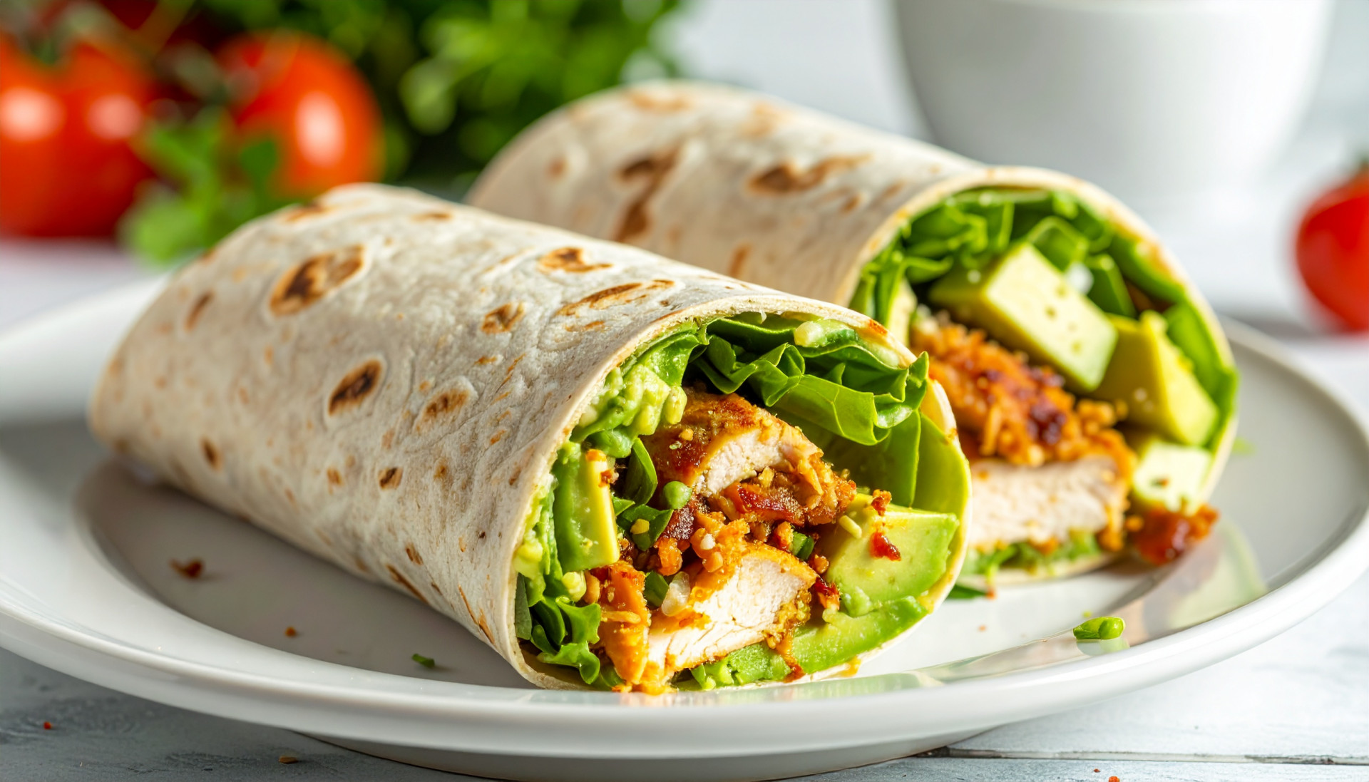 Loaded Chicken Avocado Wrap