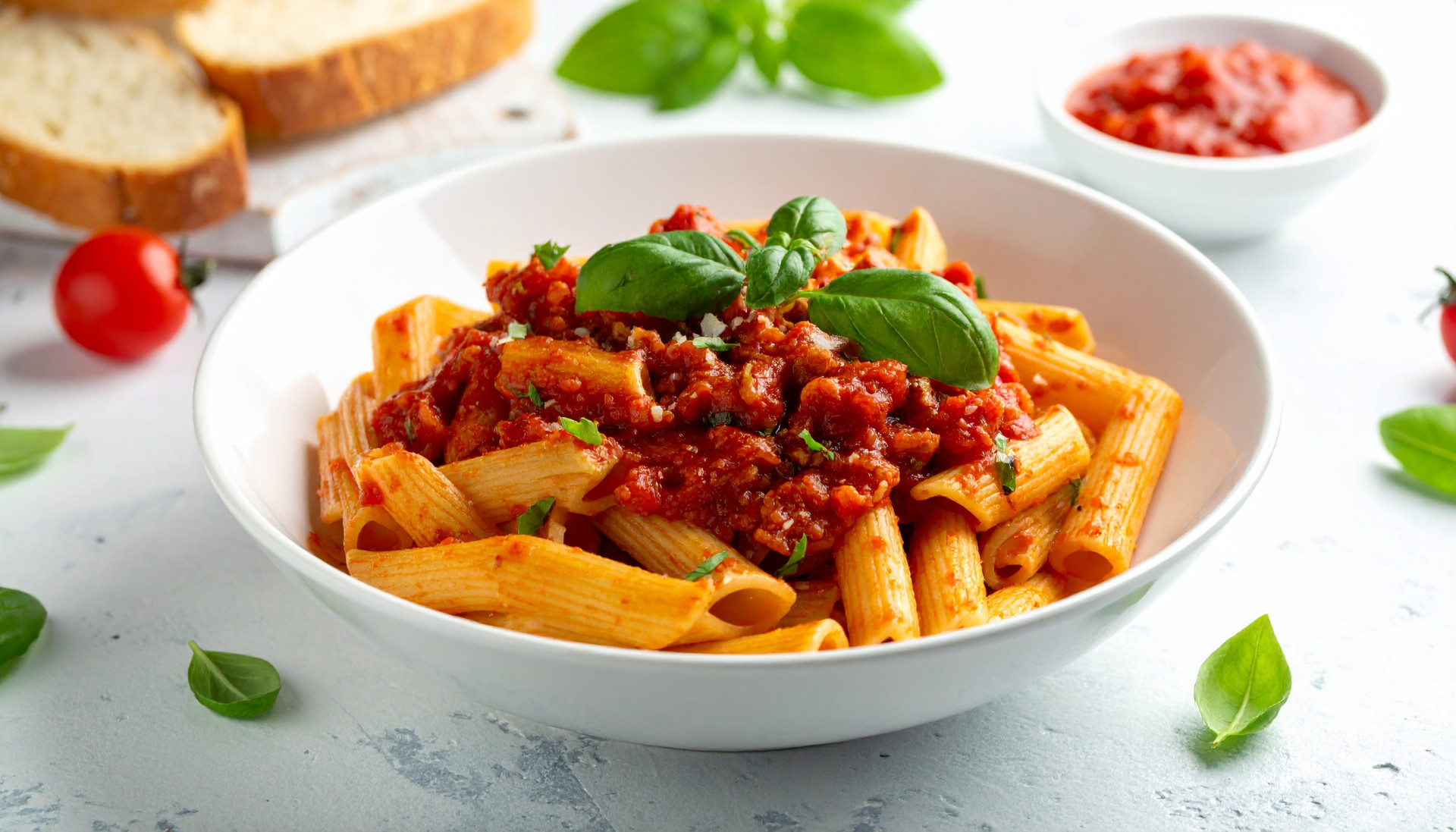 Simple Pasta in red sauce