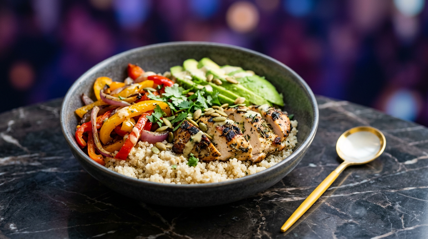 Hot Chicken Quinoa Bowl