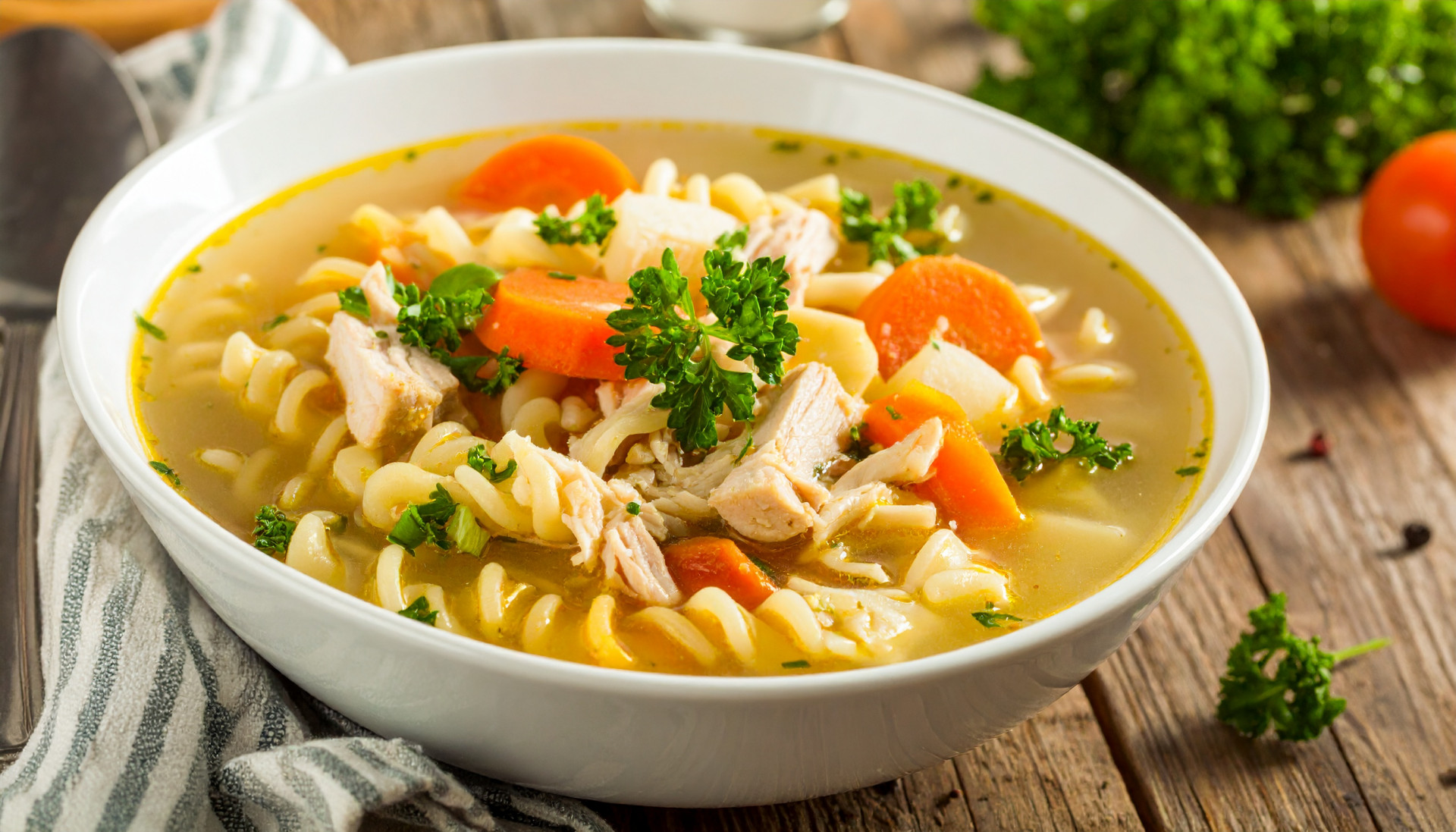 Turkey Veggie Noodle Soup