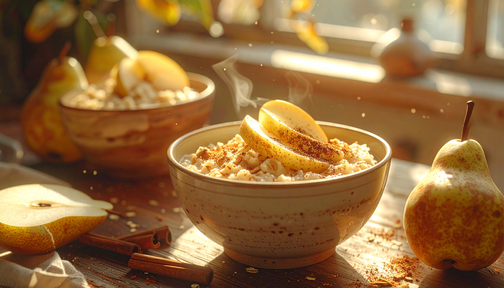 Cinnamon Pear Protein Oats