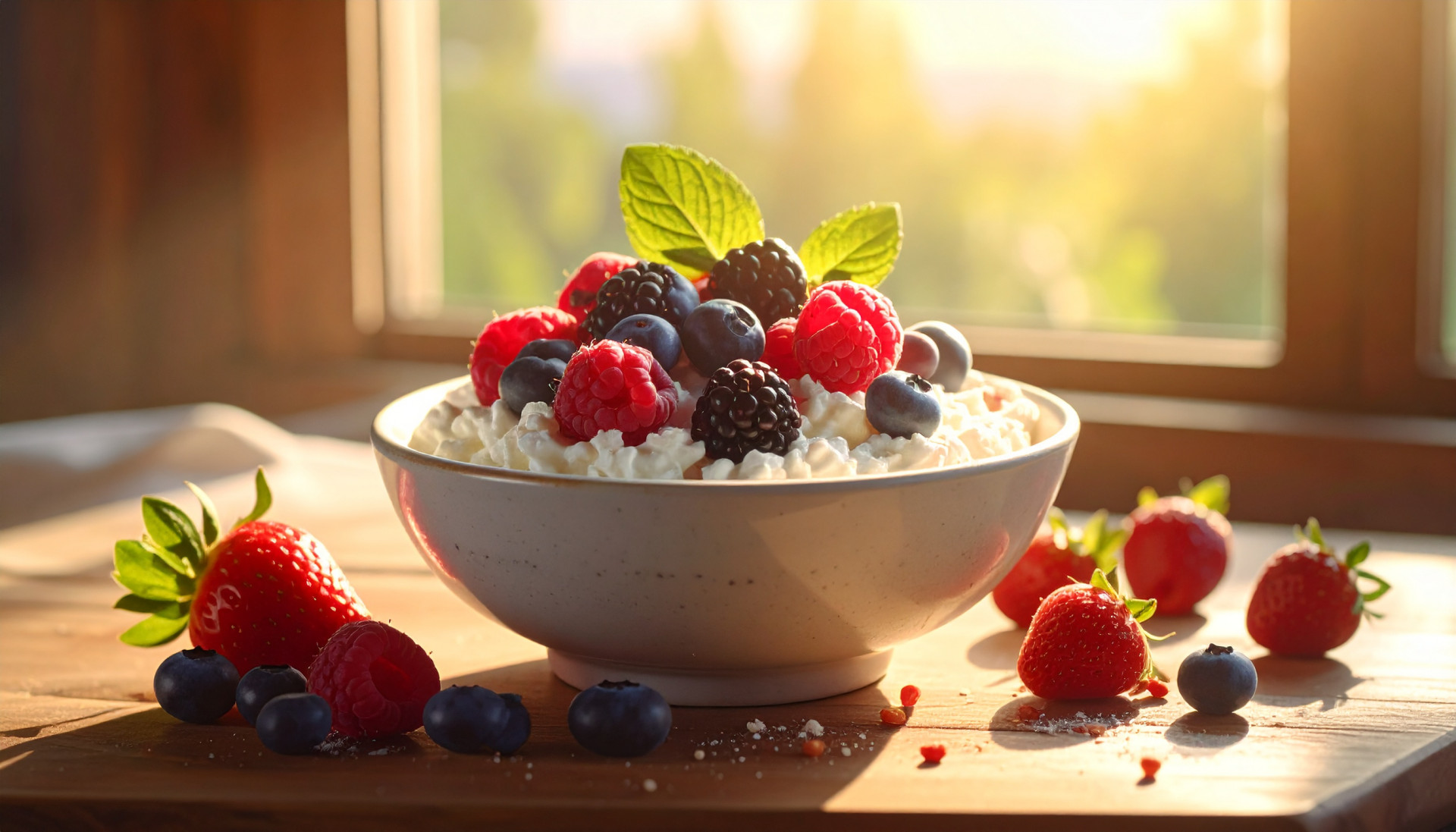 Cottage Cheese & Berry Bowl