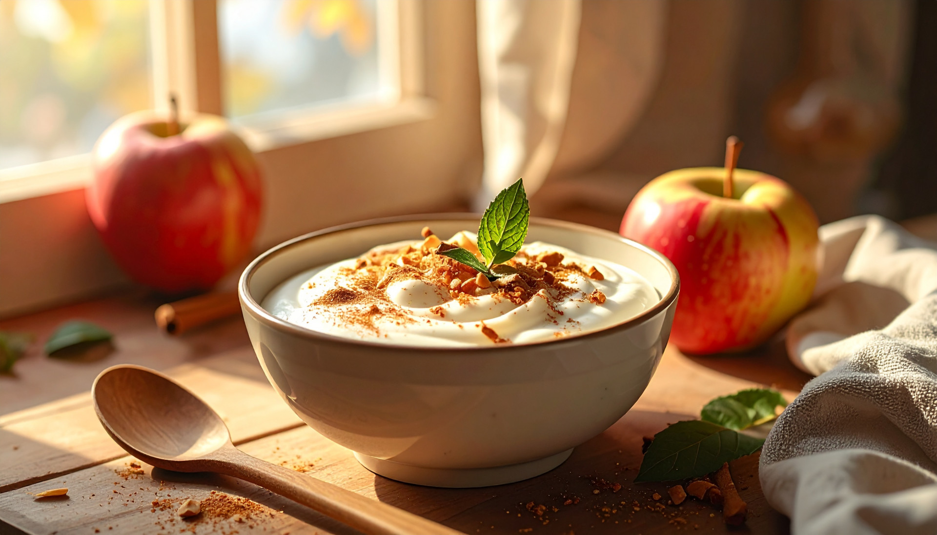 Greek Yogurt Apple Cinnamon Bowl