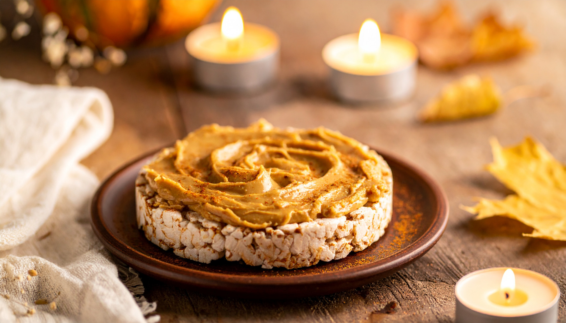 Cinnamon Peanut Butter Rice Cake