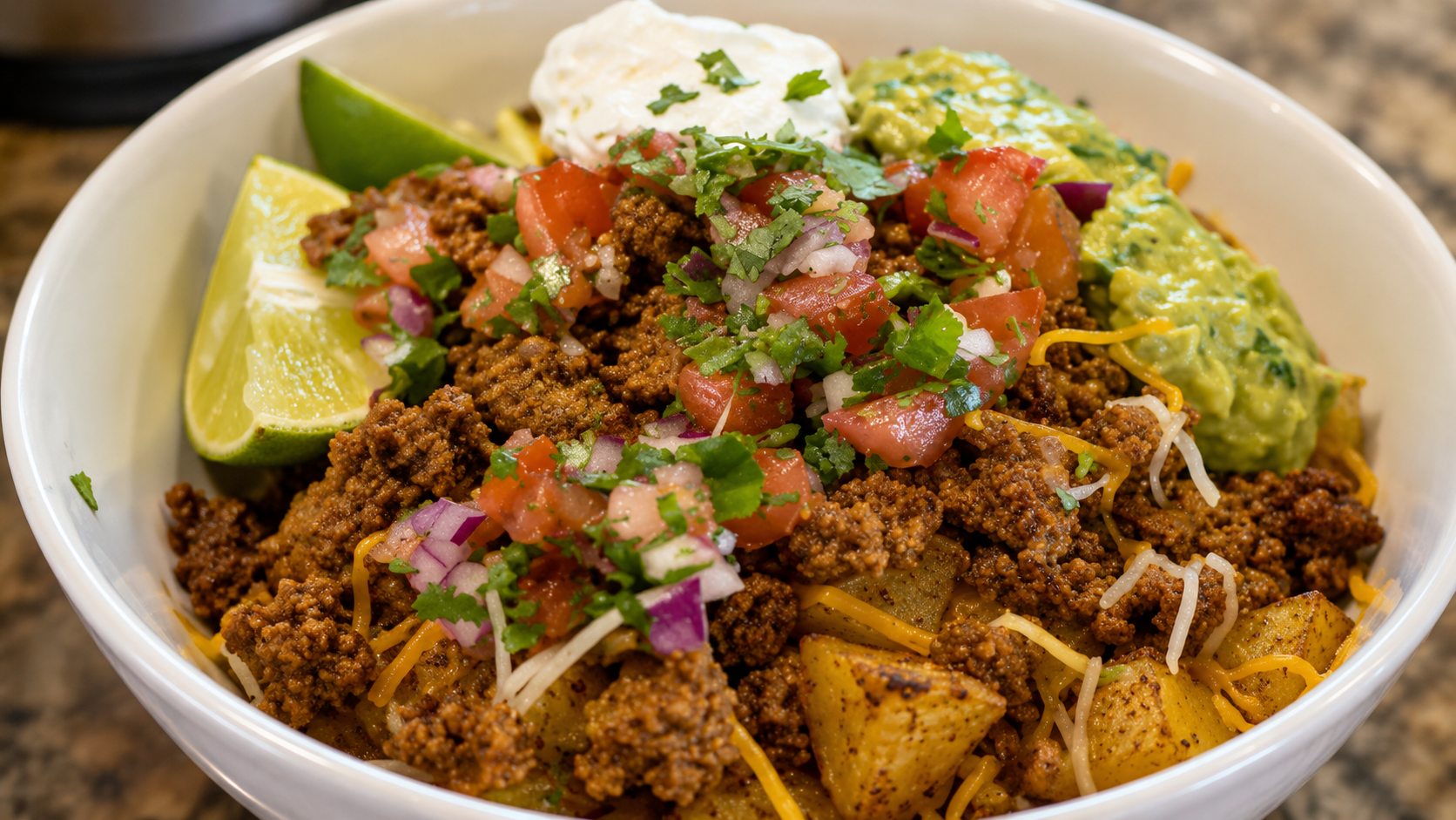 Soft Potato Taco Bowl