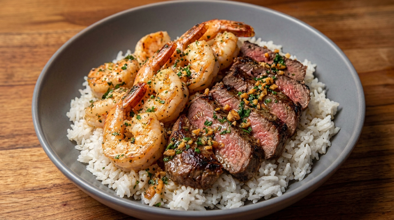Garlic Butter Shrimp Rice Bowls (EBT-Friendly)