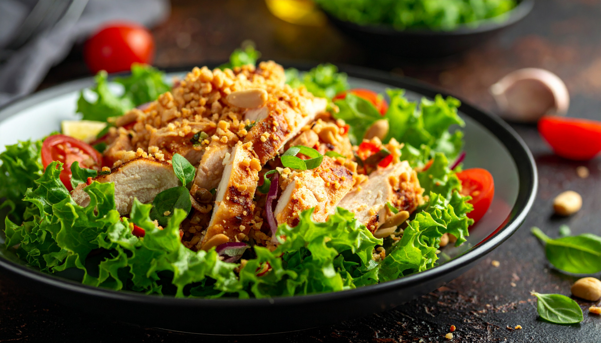 Thai Peanut Chicken Crunch Salad