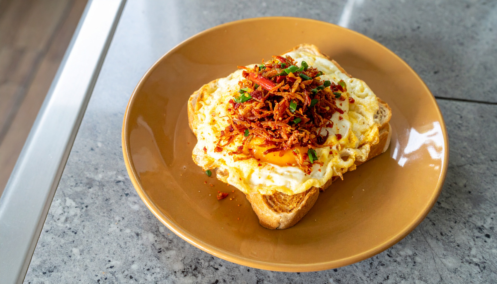 Crispy Chili Oil Egg Toast
