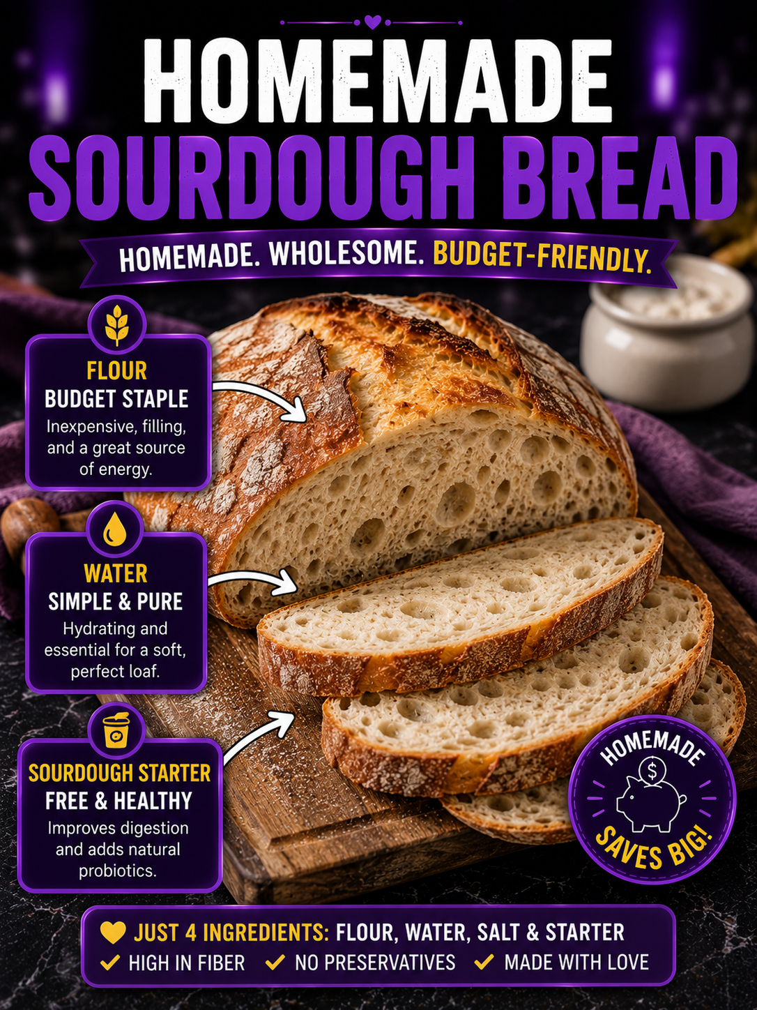 Homemade Sourdough Bread