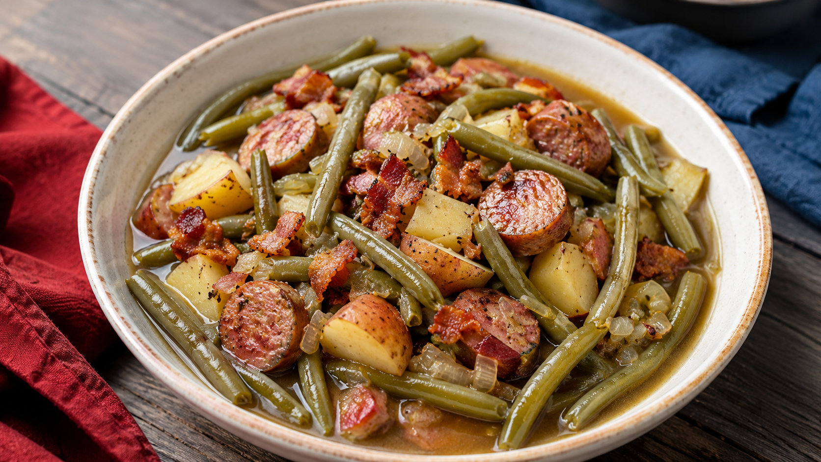 Slow Cooked Green Beans
