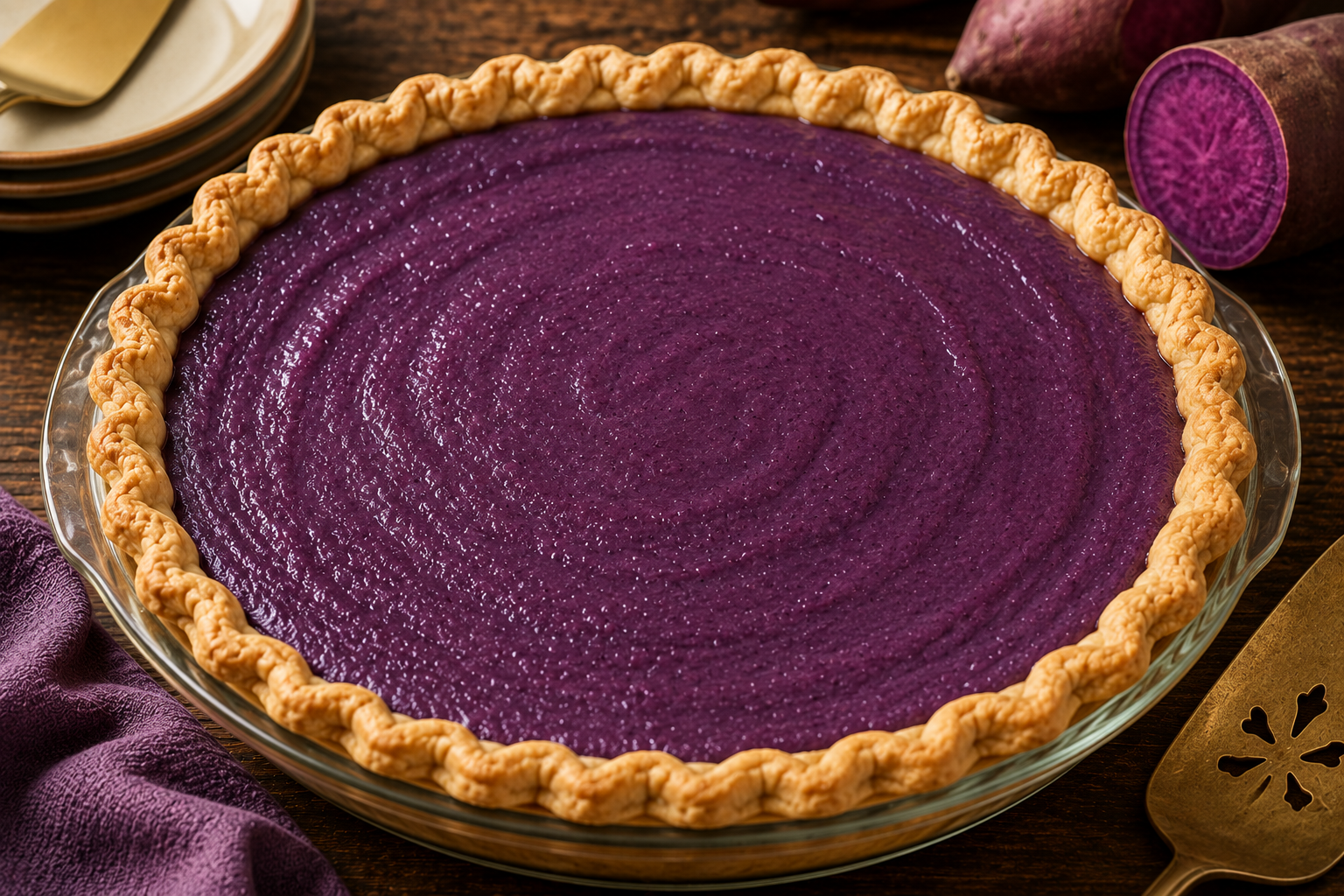Purple Sweet Potato Pie