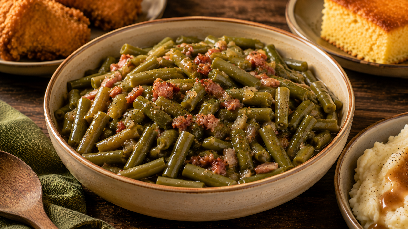 Southern-Style Slow-Cooked Green Beans
