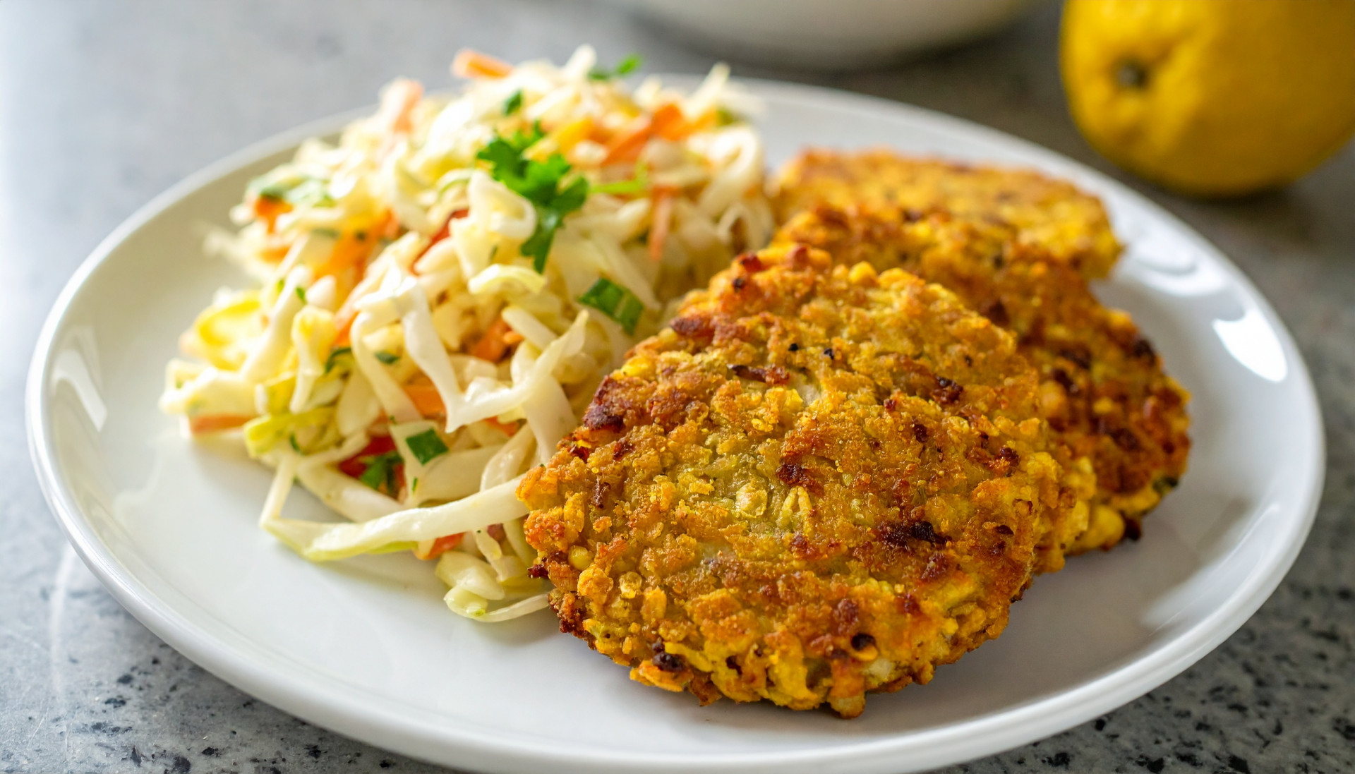 Crispy Tuna and Corn Cakes