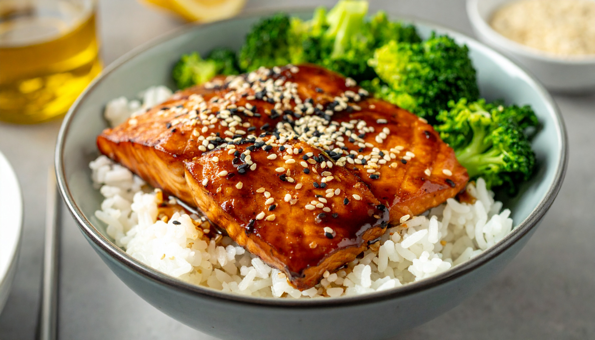 Teriyaki Salmon Rice Bowl