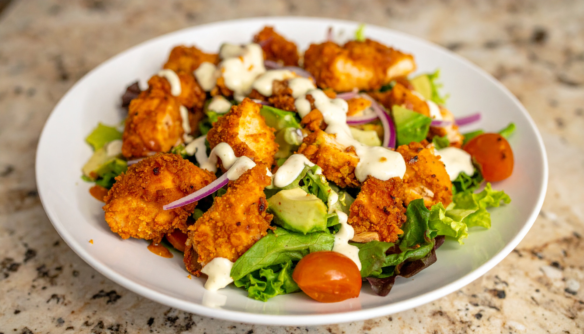 Crispy Buffalo Chicken Salad