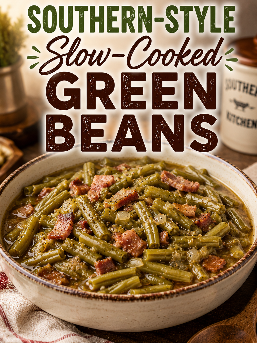 Southern-Style Slow-Cooked Green Beans